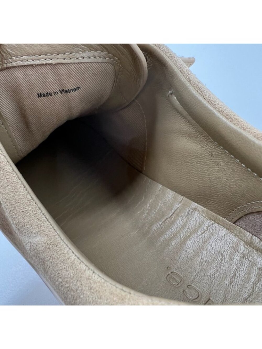 Vince Sunnyside Suede Platform Sneakers Women Size US 7 Multi Strap Sand Beige - Picture 11 of 12